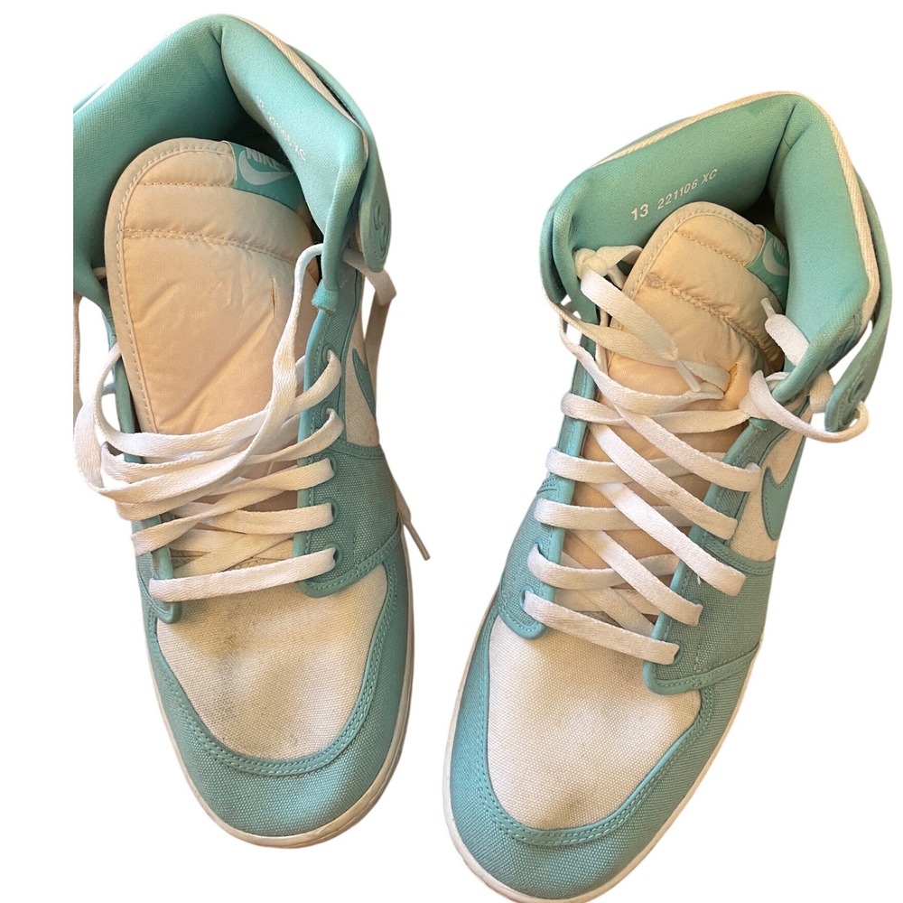 Nike Air Jordan 1 Retro AJKO Men's Size 13 Bleached Aqua White Shoes - Picture 5 of 6